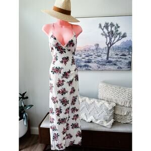 Wishing on Dandelions cottagecore romance blooming floral wrap maxi dress